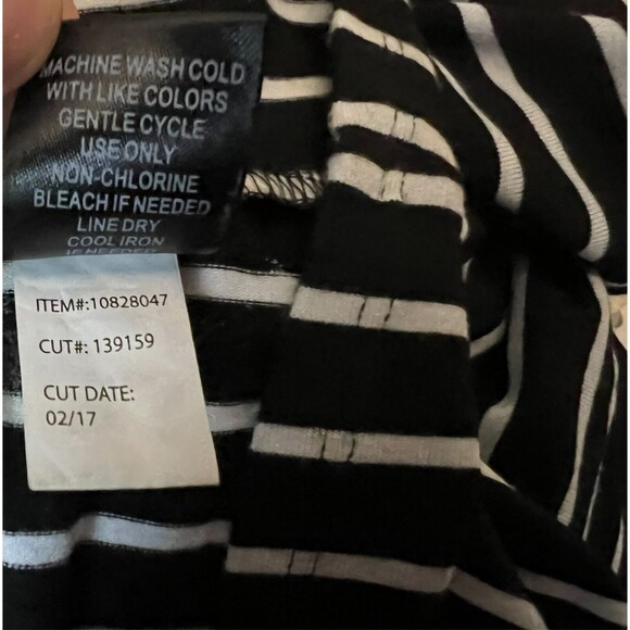 Torrid Hi-Low Black & White Stripes Pieced Maxi Skirt  Size M (10)  Date Night - Picture 7 of 8
